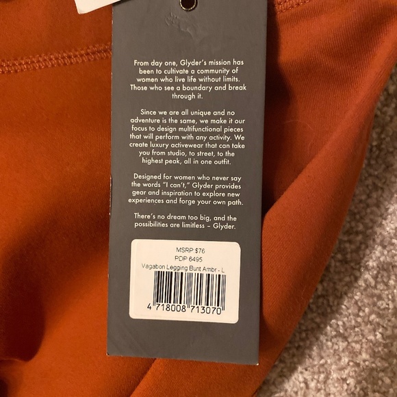 Glyder Vagabon Legging- Burnt Amber - Picture 4 of 6